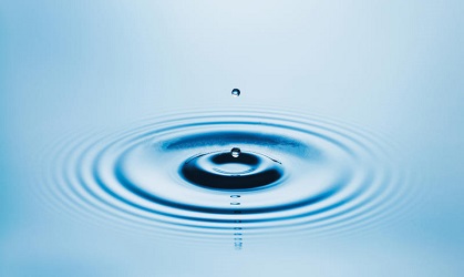 Water|Energy Healing Droplet of Water in Pool of Water Causing Concentric Rings|Energy Healing