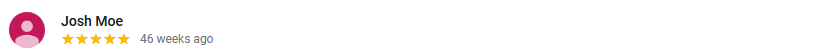 image from Google reviews