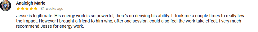 image from Google reviews