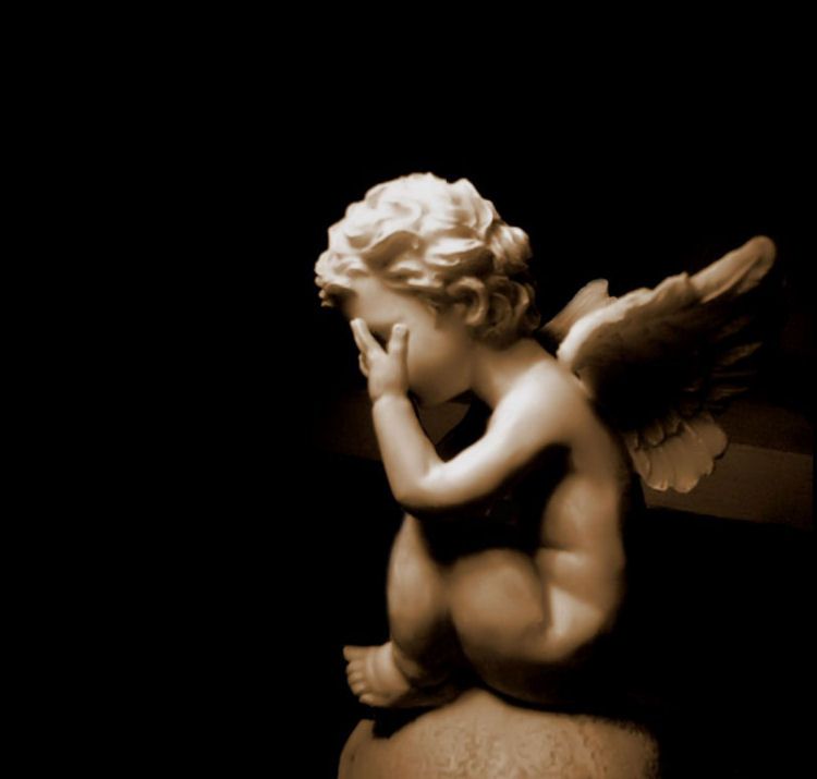 Marble Statue of cherub angel